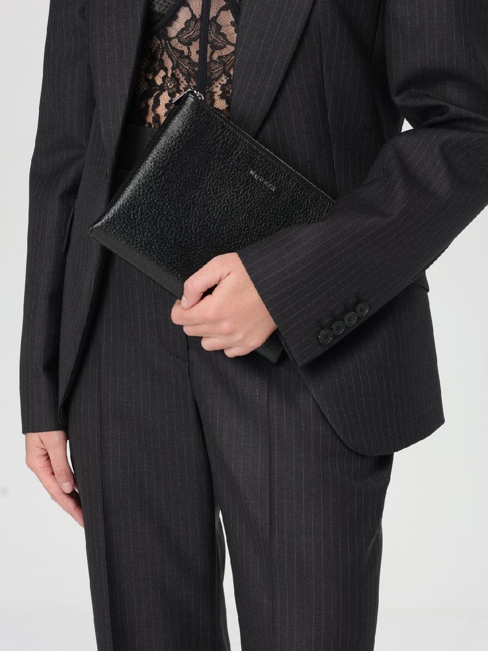 Giglio Clutch Alexander McQueen in pelle a grana Promozione Limitata